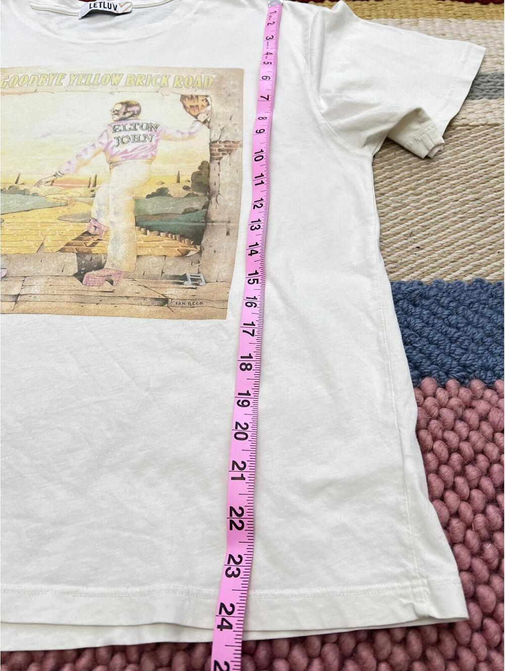 Anthropologie LetLuv Elton John tee, Limited edition Goodbye Yellow Brick Road - Picture 6 of 8
